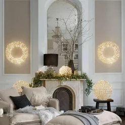 Lichtobjekte|Beleuchtete Weihnachtsdeko^LOBERON LED-Kranz Veralisse