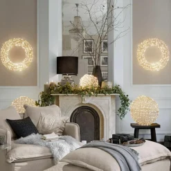 Lichtobjekte|Beleuchtete Weihnachtsdeko^LOBERON LED-Kugel 2er Set Ambertin