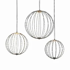 Gartendekoration|Lichtobjekte^LOBERON LED-Kugel 3er Set Brilliante schwarz