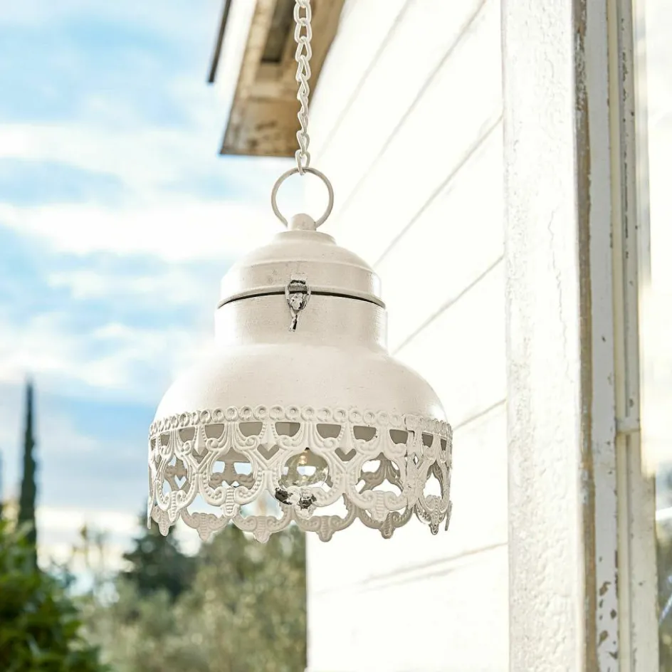 Led-Laternen|Lichtobjekte^LOBERON LED-Laterne Cornell antikweiß