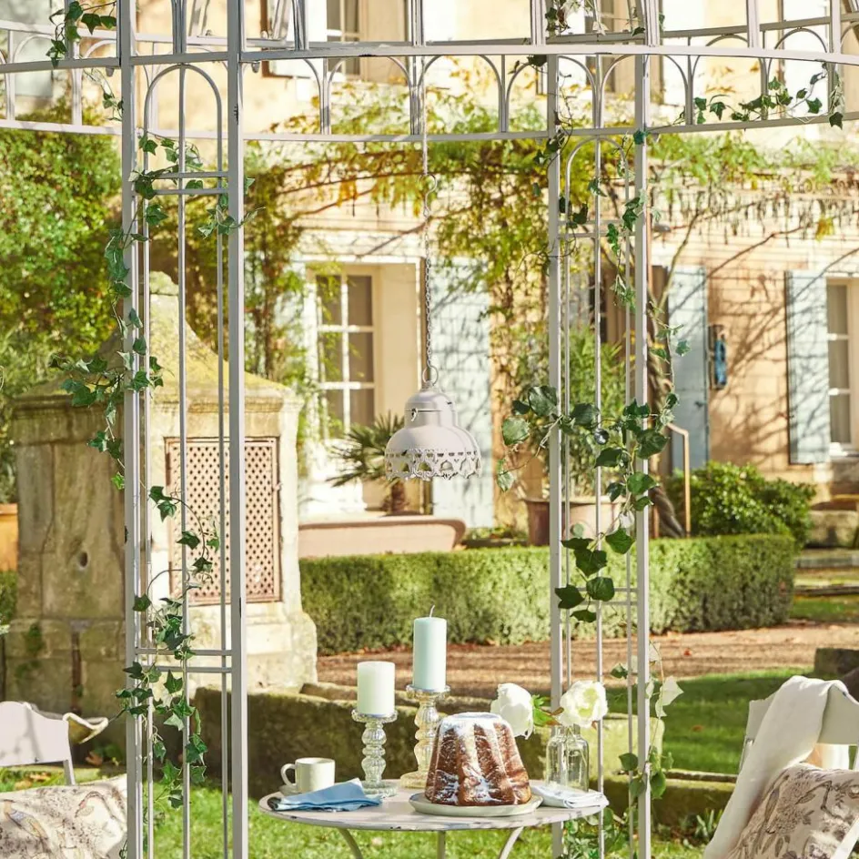 Led-Laternen|Lichtobjekte^LOBERON LED-Laterne Cornell antikweiß