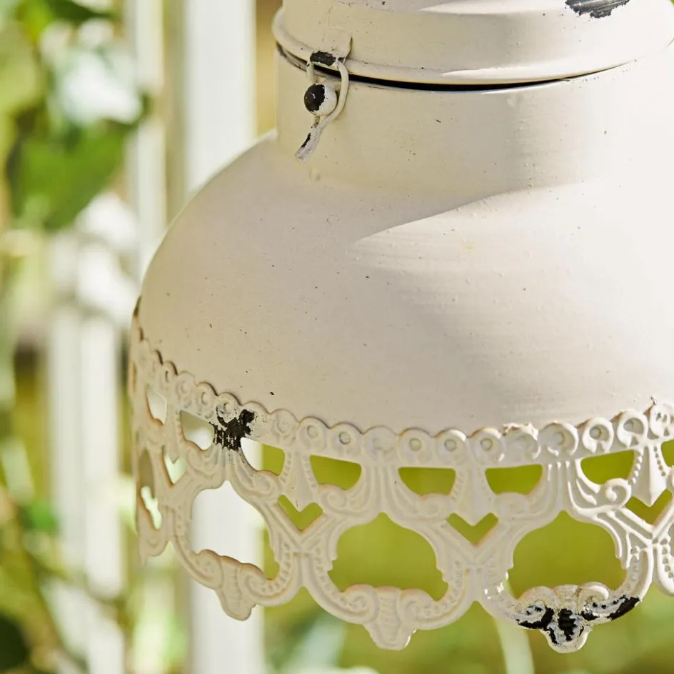 Led-Laternen|Lichtobjekte^LOBERON LED-Laterne Cornell antikweiß