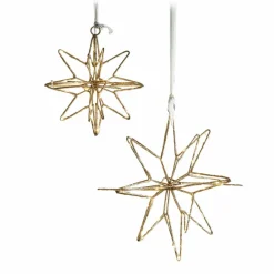 Lichtobjekte|Beleuchtete Weihnachtsdeko^LOBERON LED-Stern 2er Set Pérole