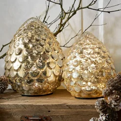 Lichtobjekte|Beleuchtete Weihnachtsdeko^LOBERON LED-Zapfen 2er Set Ibaque