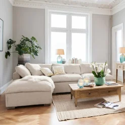 Sofas|Sofas^LOBERON Modulsofa Baladou creme