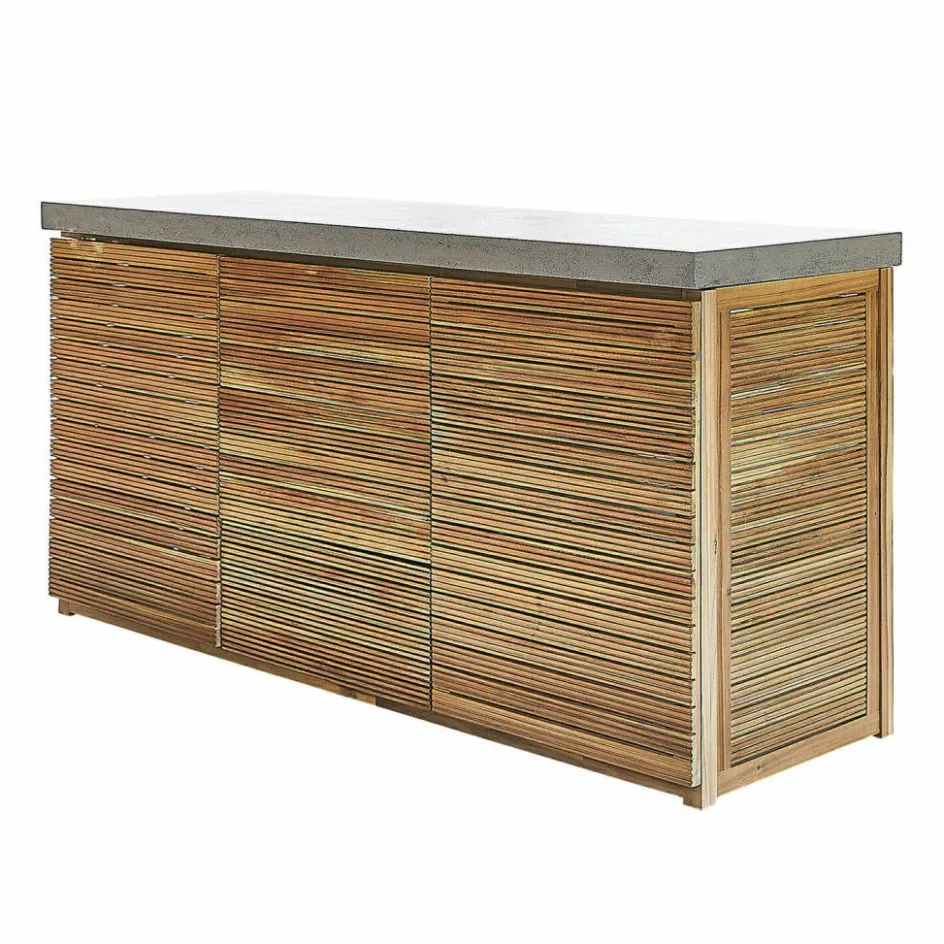 Küchenblöcke^LOBERON Outdoor-Küchenzeile FSC®-100% Venzone