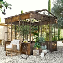 Gartenhäuser & Pavillons^LOBERON Pavillon Essone antikbraun