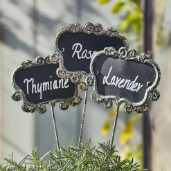 Gartendekoration^LOBERON Pflanzenstecker 3er Set Trevalin