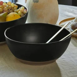 Geschirr|Geschirr^LOBERON Salatschüssel 2er Set Biarré schwarz