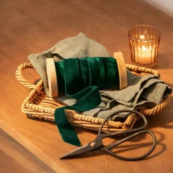 Geschenkverpackungen|Accessoires^LOBERON Samtband Andaris dunkelgrün