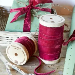 Geschenkverpackungen|Accessoires^LOBERON Samtband 2er Set Liandis rot