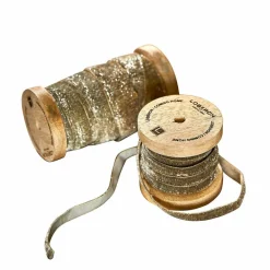 Geschenkverpackungen|Schreibwaren^LOBERON Samtband 2er Set Risorio hellgrün