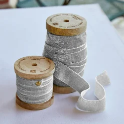 Geschenkverpackungen|Schreibwaren^LOBERON Samtband 2er Set Risorio silber