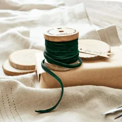 Geschenkverpackungen|Accessoires^LOBERON Samtband Olessa dunkelgrün