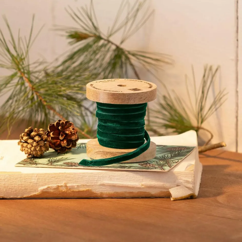 Geschenkverpackungen|Accessoires^LOBERON Samtband Olessa dunkelgrün