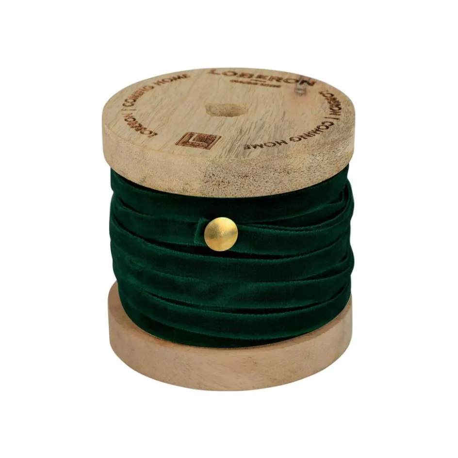 Geschenkverpackungen|Accessoires^LOBERON Samtband Olessa dunkelgrün