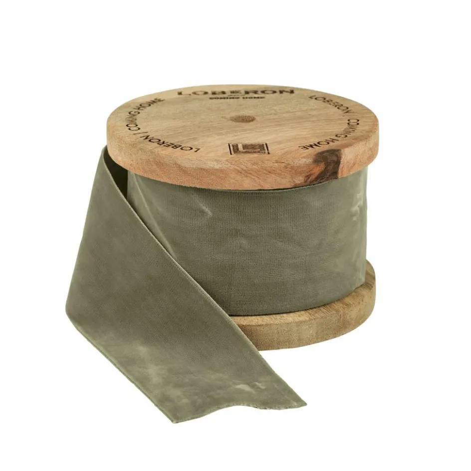 Geschenkverpackungen|Accessoires^LOBERON Samtband Phaedra olivgrün