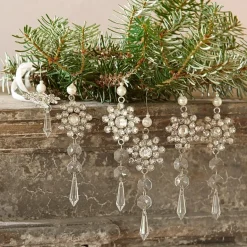 Christbaumschmuck^LOBERON Schmuckanhänger 6er Set Fleurette
