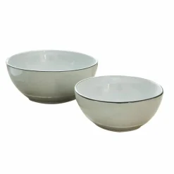 Geschirr|Geschirr^LOBERON Schüssel 2er Set Biarré grau