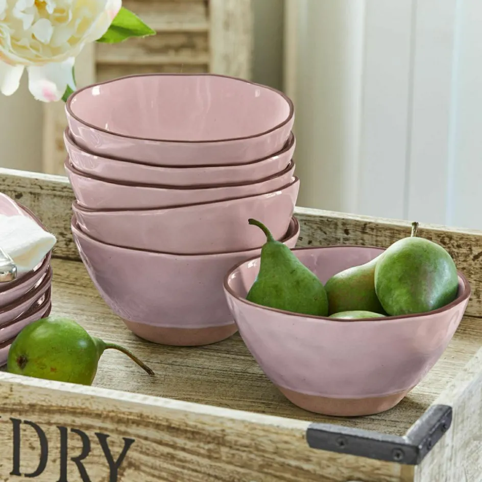 Geschirr|Geschirr^LOBERON Schüssel 6er Set Biarré rosa