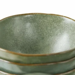 Geschirr|Geschirr^LOBERON Schüssel 6er Set Biarré türkis/braun