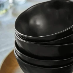 Geschirr|Geschirr^LOBERON Schüssel 6er Set Biarré schwarz