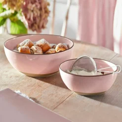 Geschirr|Geschirr^LOBERON Schüssel 2er Set Biarré rosa