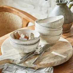 Geschirr|Geschirr^LOBERON Schüssel 6er Set Périers beige