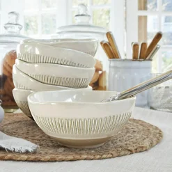 Geschirr|Geschirr^LOBERON Schüssel 6er Set Périers beige