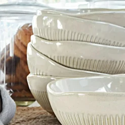 Geschirr|Geschirr^LOBERON Schüssel 6er Set Périers beige