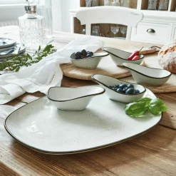 Geschirr|Geschirr^LOBERON Servierschälchen 6er Set Biarré grau