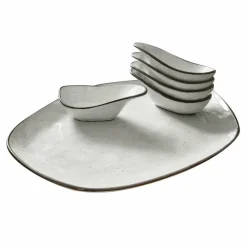 Geschirr|Geschirr^LOBERON Servierschälchen 6er Set Biarré grau