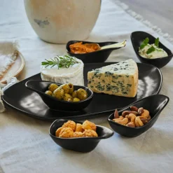 Geschirr|Geschirr^LOBERON Servierschälchen  6er Set Biarré schwarz