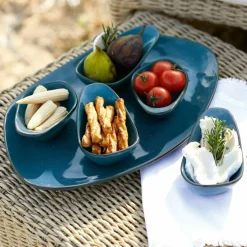 Geschirr|Geschirr^LOBERON Servierschälchen  6er Set Biarré blau