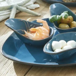 Geschirr|Geschirr^LOBERON Servierschälchen  6er Set Biarré blau