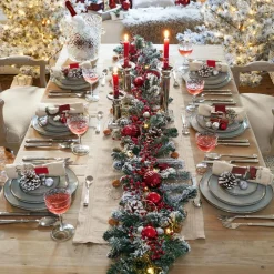 Tischwäsche|Weihnachtstischdeko^LOBERON Serviette 4er Set Camon