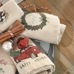 Tischwäsche|Weihnachtstischdeko^LOBERON Serviette 4er Set Camon