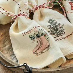 Tischwäsche|Weihnachtstischdeko^LOBERON Serviette 4er Set Merry & Bright