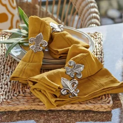 Küchenutensilien|Tischaccessoires^LOBERON Serviettenring 4er Set Fleur De Lis
