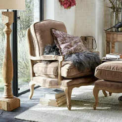 Sessel|Sessel^LOBERON Sessel Corlay taupe/braun