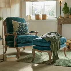 Sessel|Sessel^LOBERON Sessel Corlay blau/braun