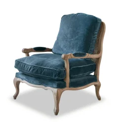 Sessel|Sessel^LOBERON Sessel Corlay blau/braun