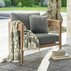 Sitzmöbel^LOBERON Sessel Courtelevant grau/braun