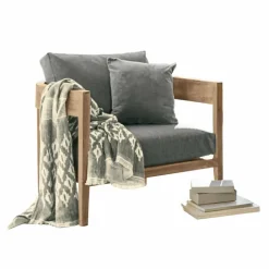 Sitzmöbel^LOBERON Sessel Courtelevant grau/braun