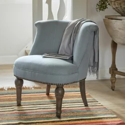 Sessel|Sessel^LOBERON Sessel Francet blau/braun