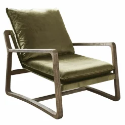 Sessel|Sessel^LOBERON Sessel Jowna grün/braun