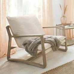 Sessel|Sessel^LOBERON Sessel Jowna creme/braun