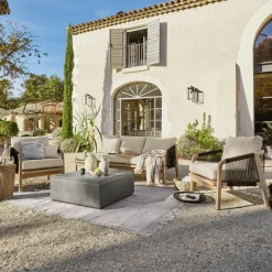 Sitzmöbel^LOBERON Sitzgruppe FSC®-100% Shreveport braun/beige