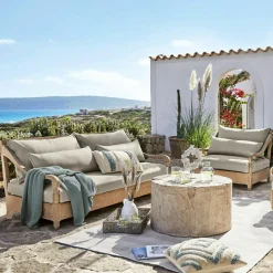 Sitzmöbel^LOBERON Sitzgruppe Montcassin braun/beige