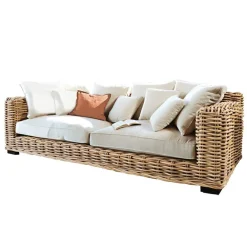 Sitzmöbel^LOBERON Sofa Rimini braun/creme